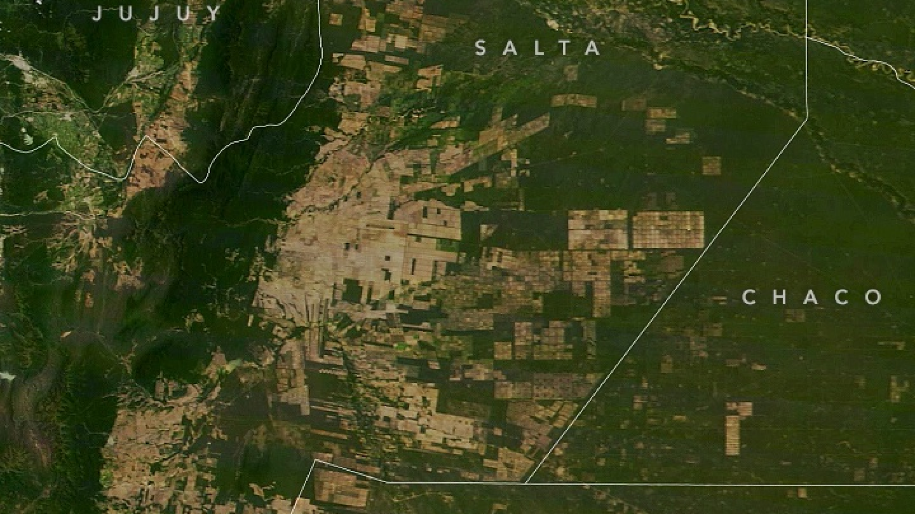 Fotos de la Nasa: el antes y después del desmonte