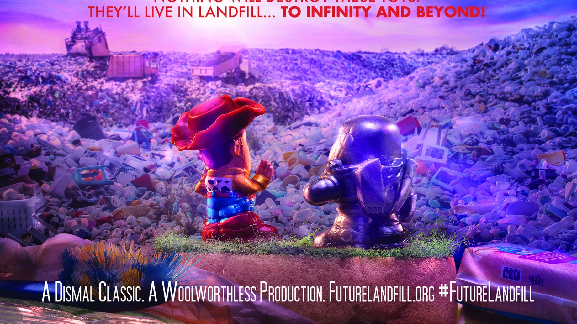 Los pósters parodia que usan películas de Disney para denunciar la contaminación de los juguetes