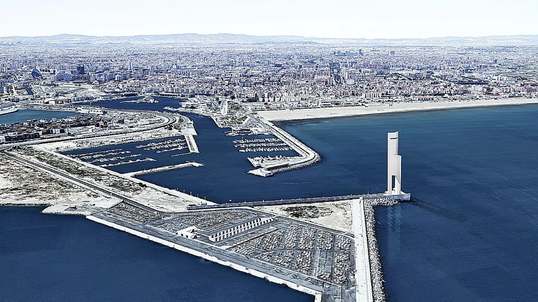 Valencia, España: una torre futurista de 170 metros albergará mil aerogeneradores