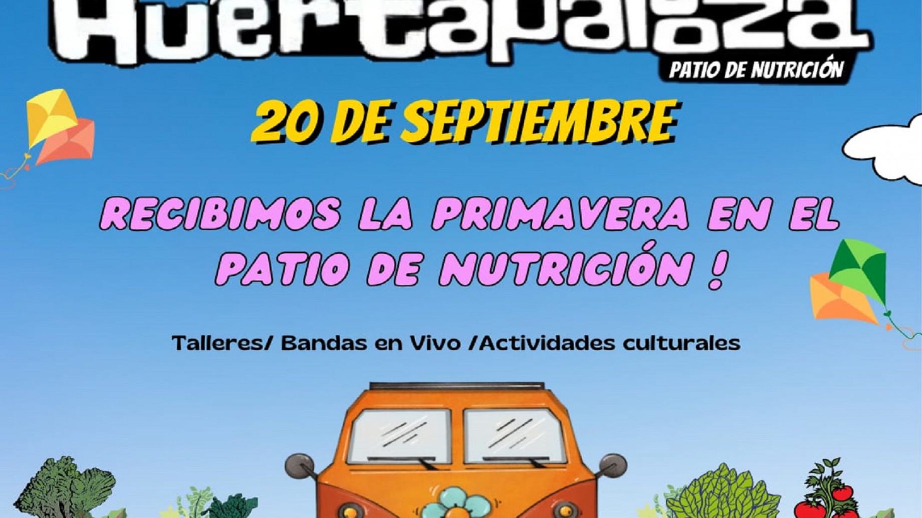 Huertapalooza: mañana habrá actividades gratuitas para toda la familia en el patio de Nutrición de la UBA