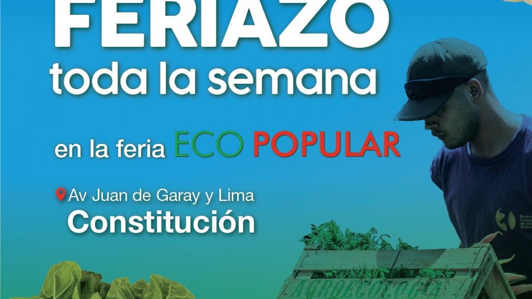 Se abre un nuevo espacio de ECAS en la feria eco popular en el barrio de Constitución
