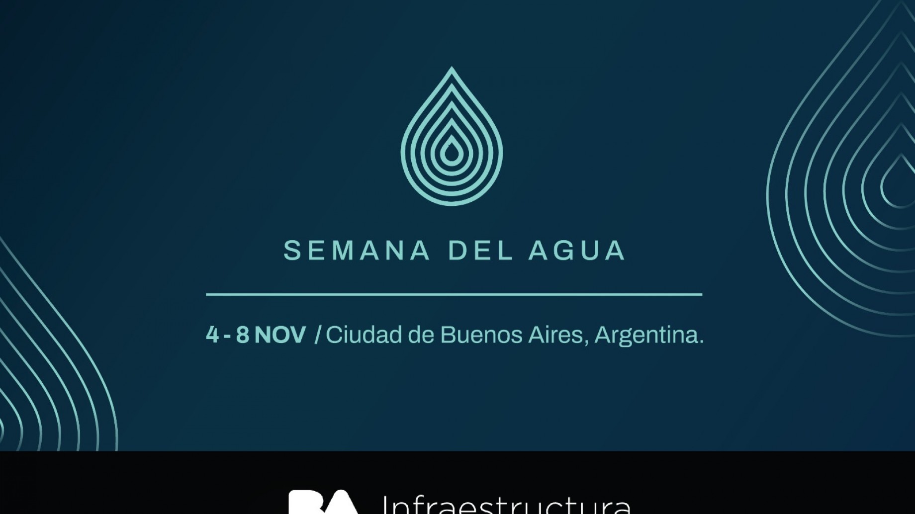 Los días 7 y 8 de noviembre se realiza la 1a Conferencia del Agua en Buenos Aires