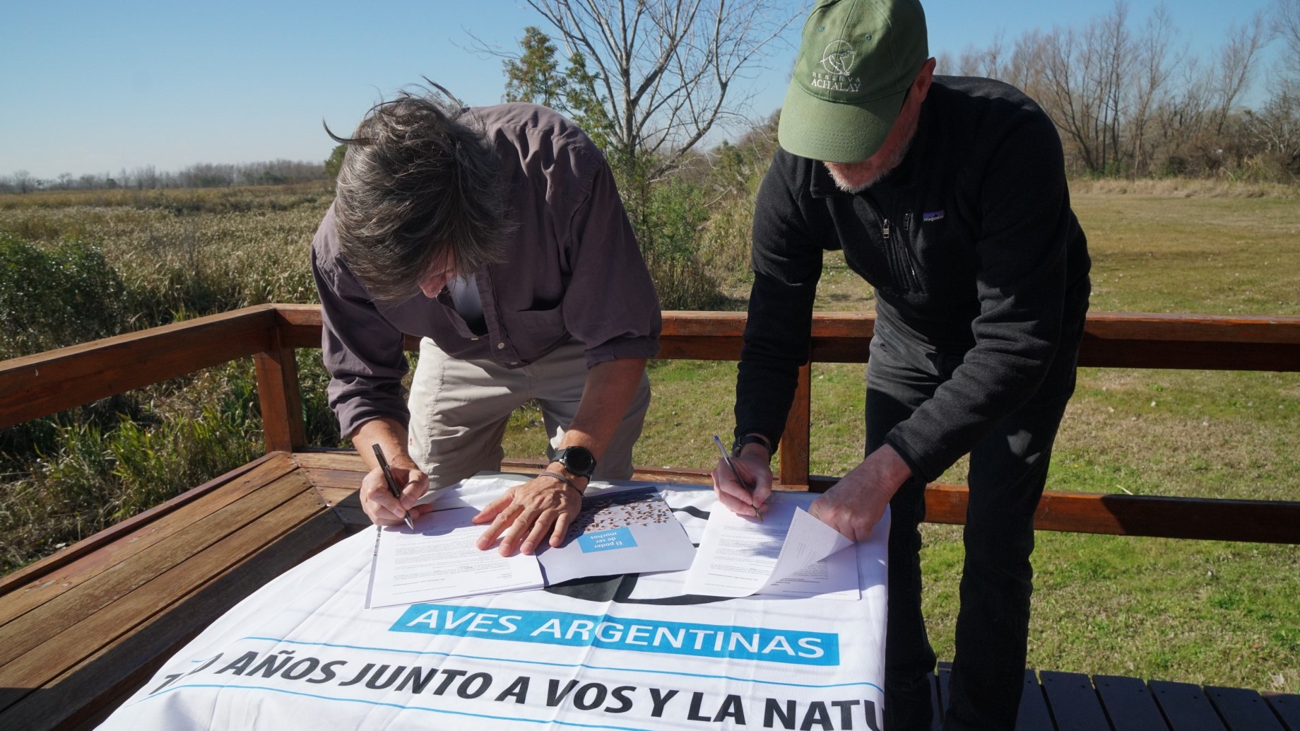 Aves Argentinas y la Reserva Achalay firman un convenio clave para la conservación del Delta del Paraná