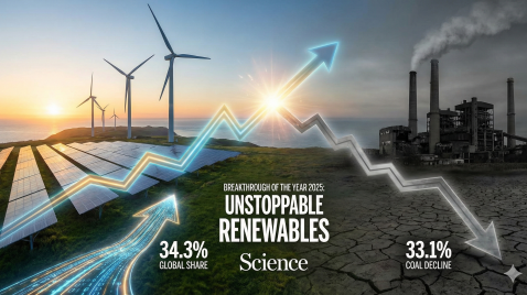 La Ciencia Declara a las Energías Renovables como el Gran Avance de 2025