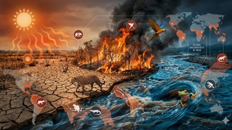 El efecto multiplicador del calentamiento: un tercio de las especies terrestres afrontará crisis climáticas simultáneas para 2085